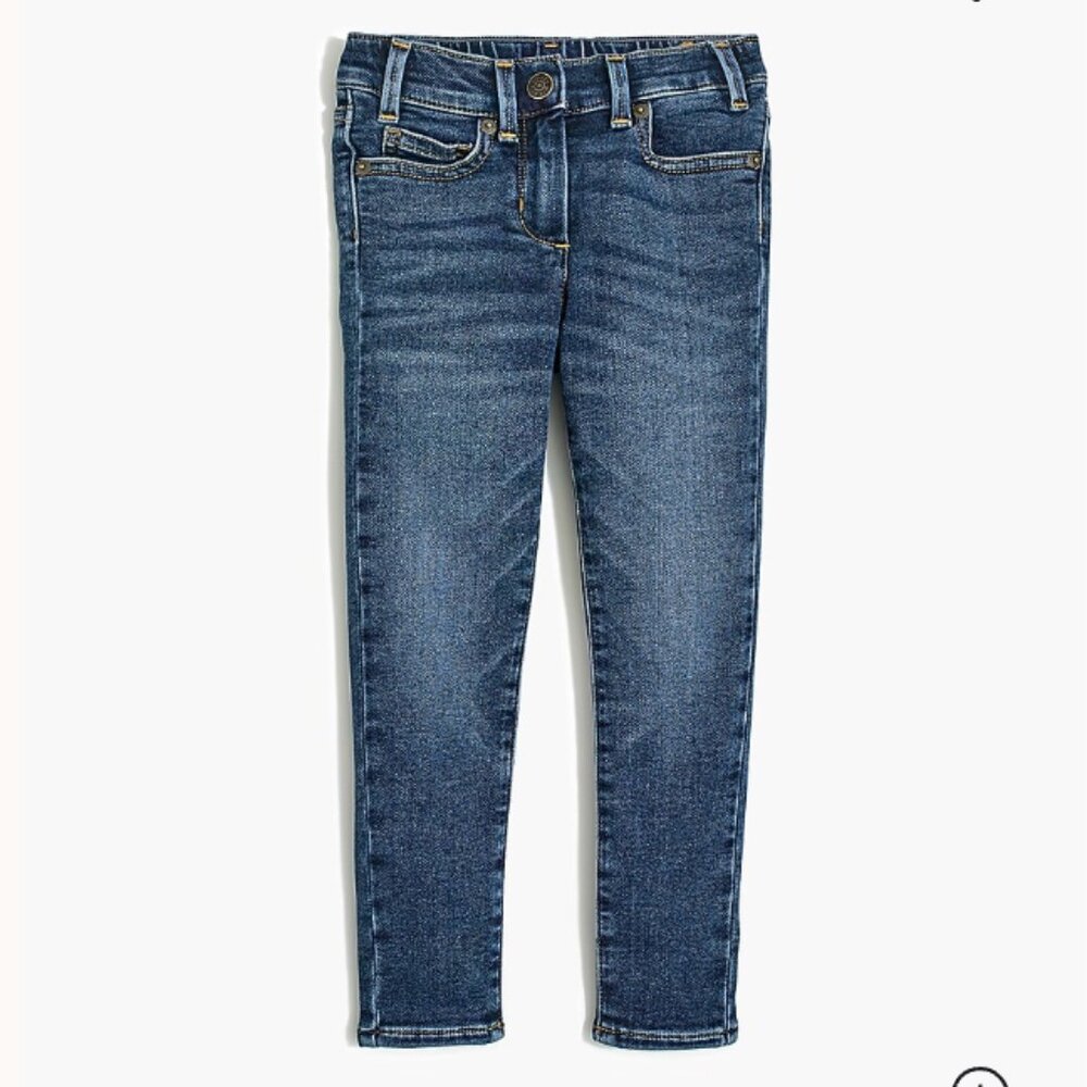 J. Crew Crewcuts Girls' anywhere jean with adjustable waistband • size 8 • BU848